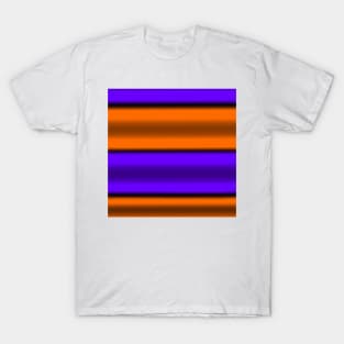 Orange & Purple Horizontal Stripes T-Shirt